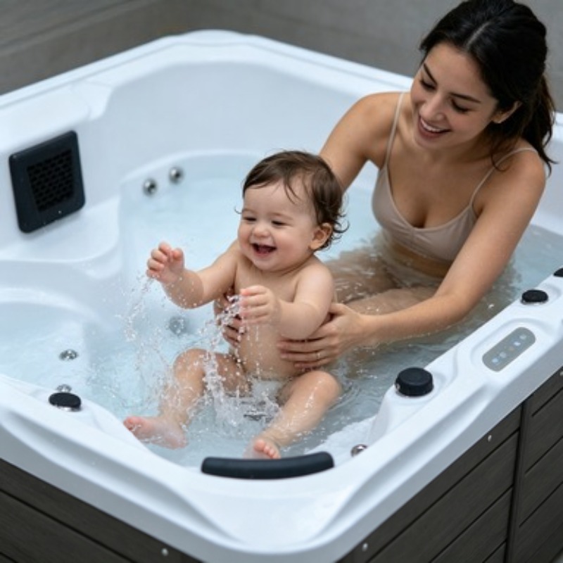 Spa Massager - Whirlpool-Badewanne aus Acryl mit 37 Düsen,