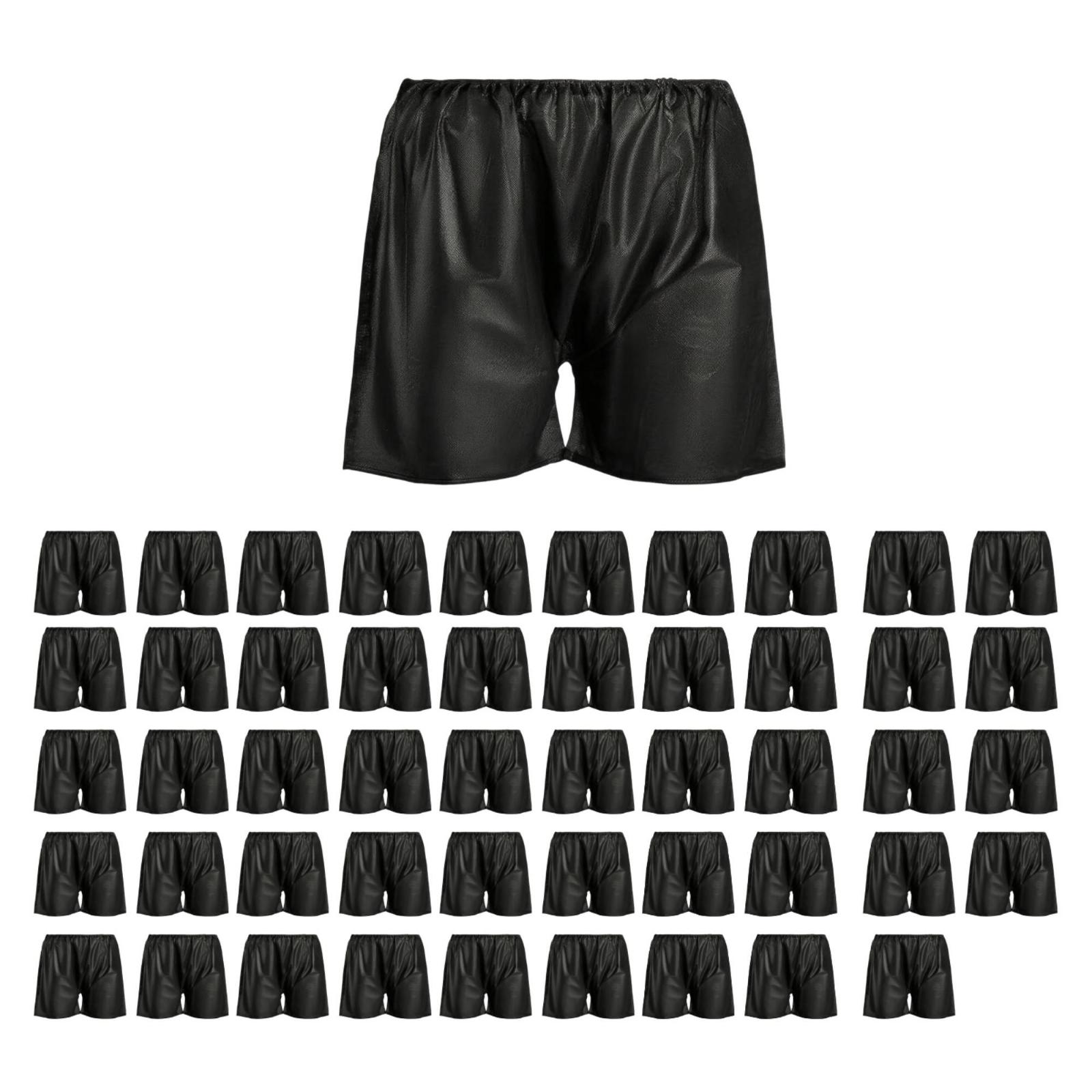 Spa Massager - Einweg-Unterwäsche für Männer, Schwarz, Vliesstoff, 50er-Pack