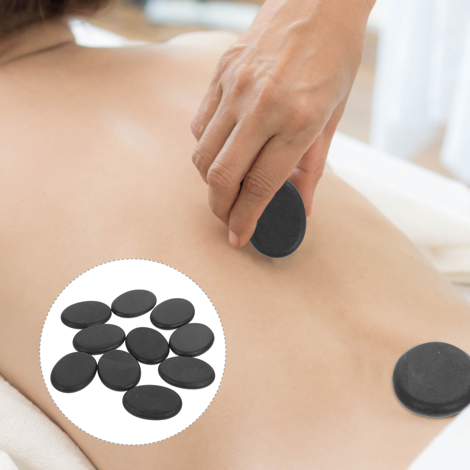Foot Spa - 10 Stück Vulkanische Heiße Steine Natürliche