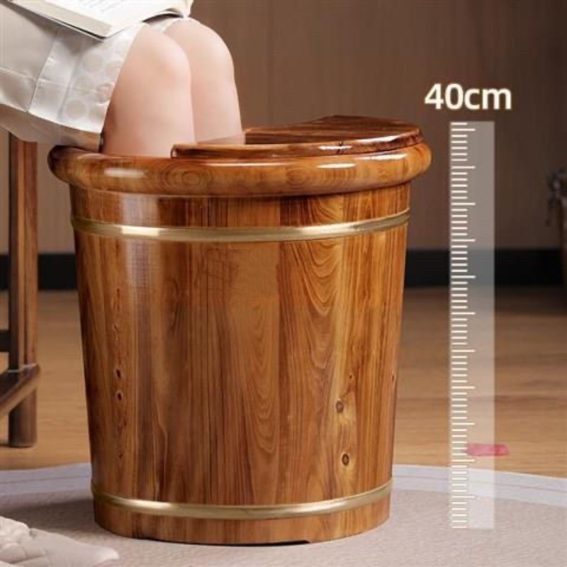 Spa Massager - Fußbadewanne aus Holz, Wadenhohe Fußbadewanne aus