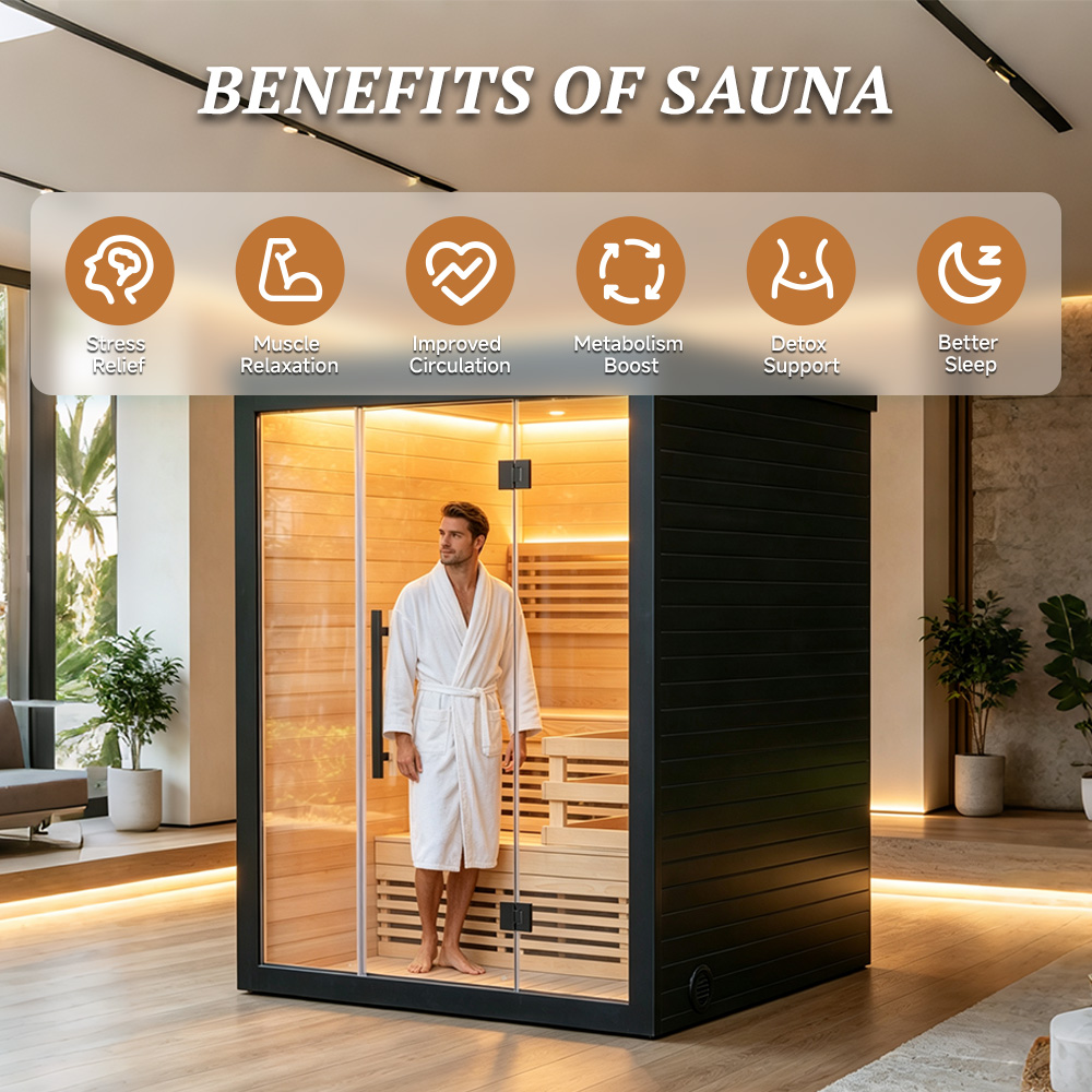 Exklusive finnische Innensauna – Spa Wellness Gym Bewertung und Preis