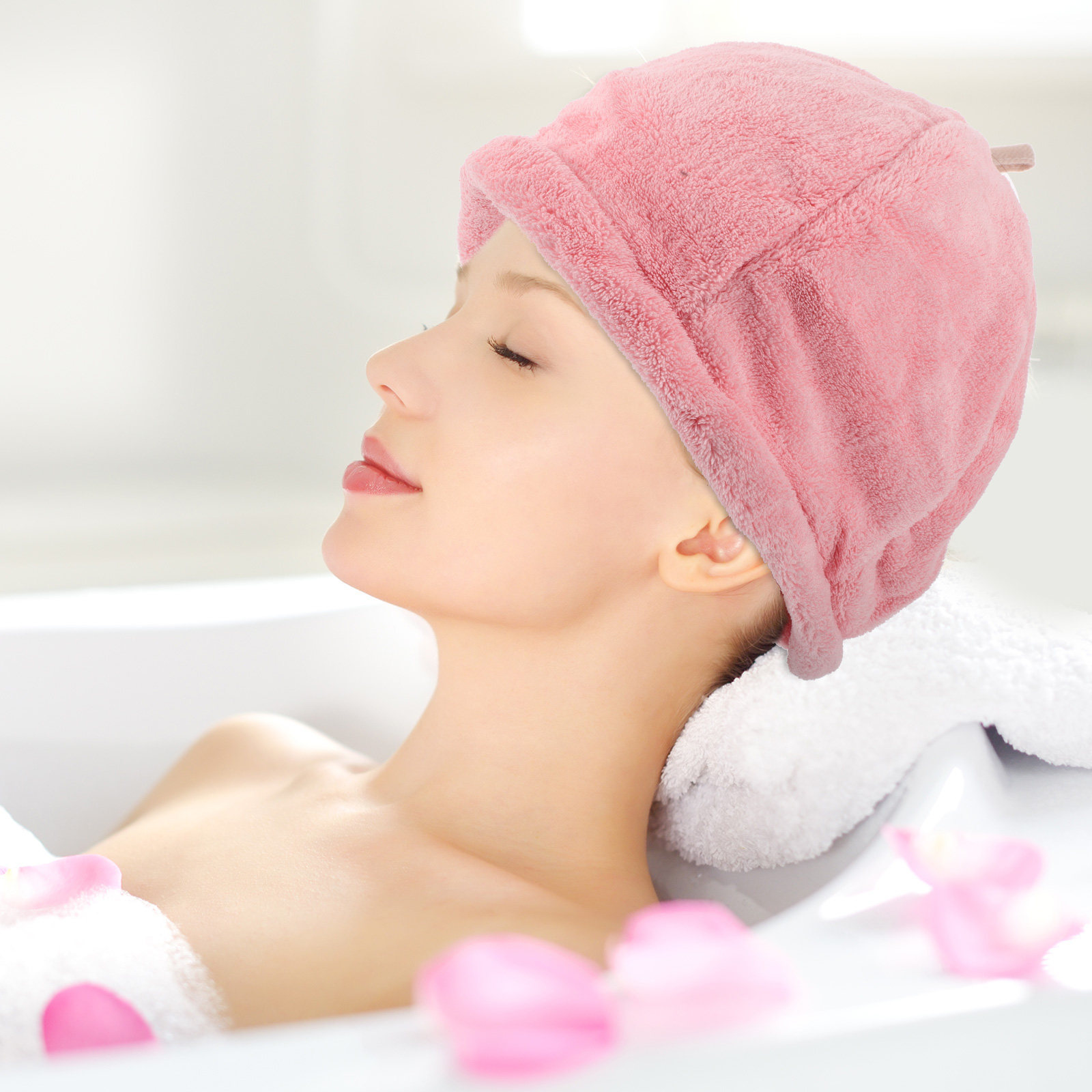 Korallenfleece-Haartrockenmütz – Spa Towel Bewertung und Preis