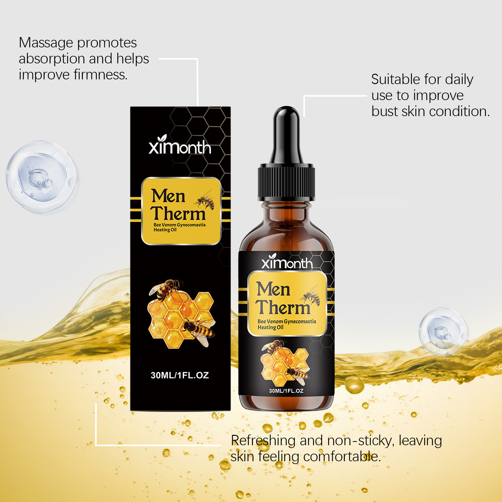 30ml Männer-Brustformendes Ser – Body Oil Bewertung und Preis