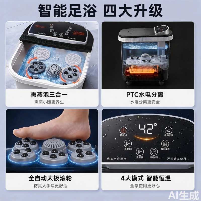 Elektrischer Fußbadewannenbehä – Spa Massager Bewertung und Preis