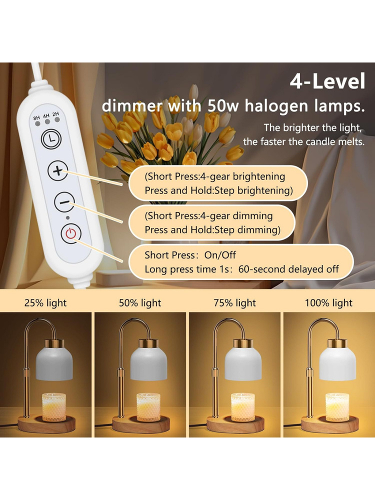 24-Stunden-Timer Dimmbare Kerz – Wax Warmer Bewertung und Preis